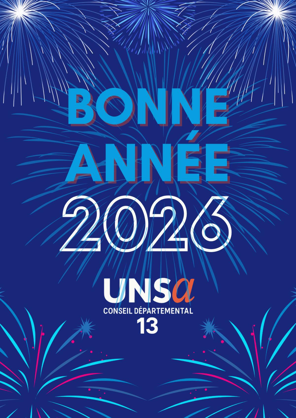 L'UNSA CD13 VOUS SOUHAITE UNE BONNE ANNEE 2026