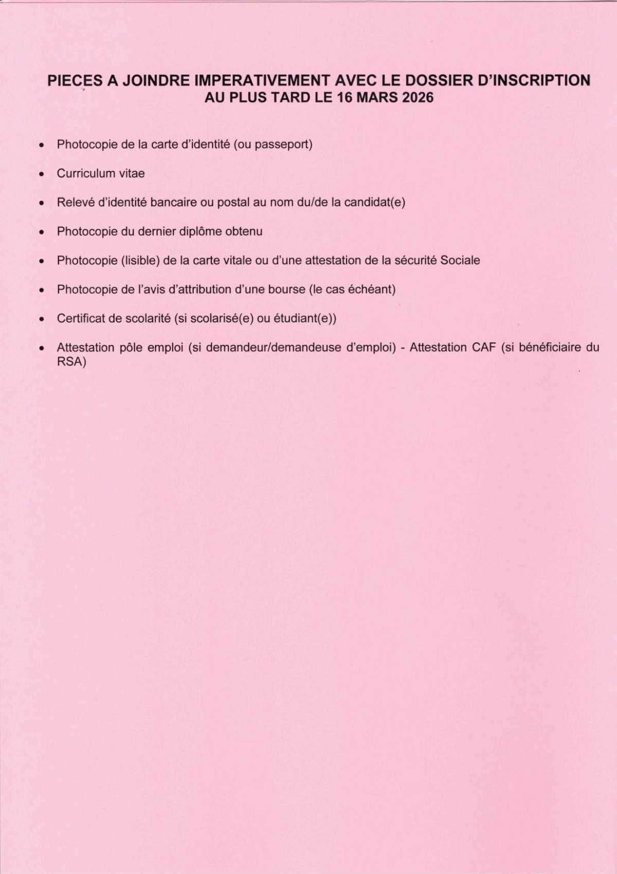 DEMANDE D'EMPLOI SAISONNIER 2026 / CD13
