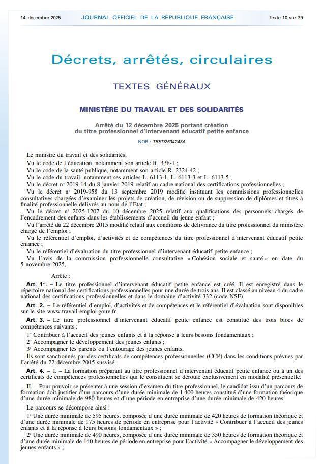 Intervenant éducatif petite enfance : une nouvelle certification qui interroge ! Intervenant éducatif petite enfance : une nouvelle certification qui interroge !