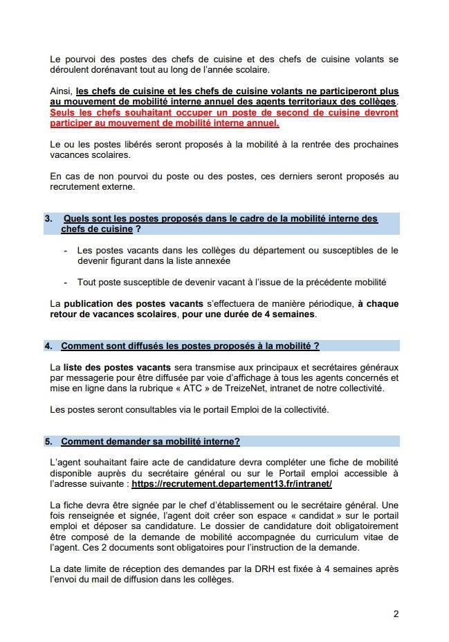 MOBILITE MARS 2026- CHEFS DE CUISINE ET CHEFS CUISINE VOLANTS/ COLLEGES DU CD13 MOBILITE MARS 2026- CHEFS DE CUISINE ET CHEFS CUISINE VOLANTS/ COLLEGES DU CD13