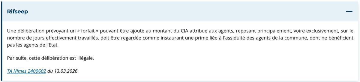 Vu cette semaine (du 14 au 20 mars 2026) / CIG GRANDE COURONNE / La jurisprudence de la semaine pour l'UNSA CD13