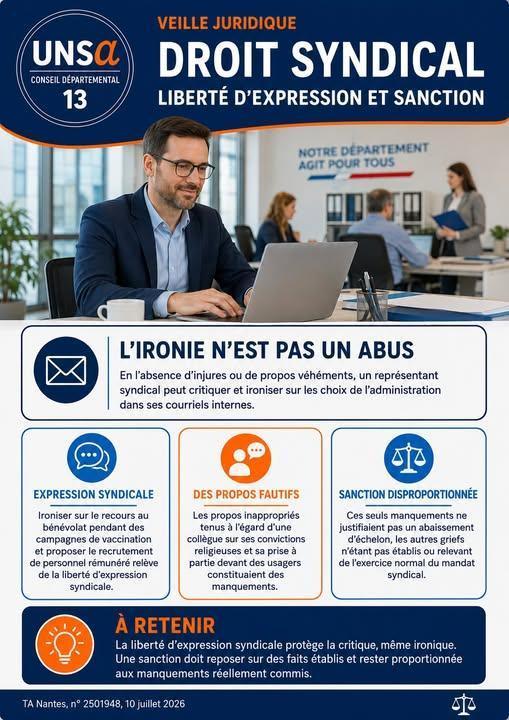 DROIT SYNDICAL / TA / VEILLE JUIRIDIQUE