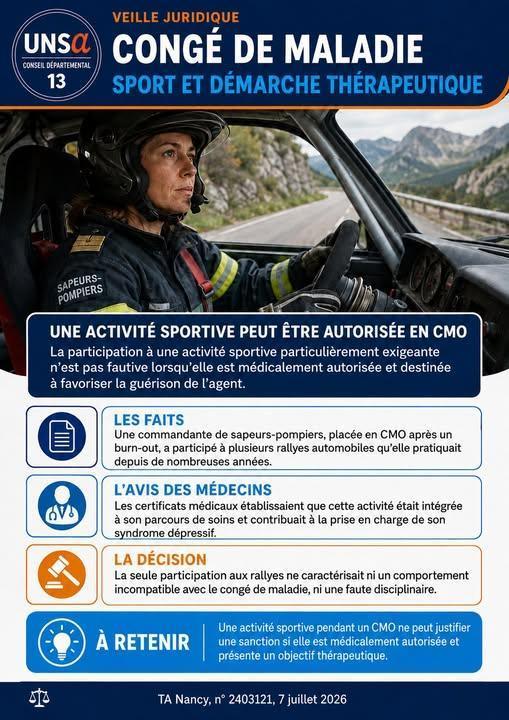 CONGE DE MALADIE / TA / VEILLE JURIDIQUE