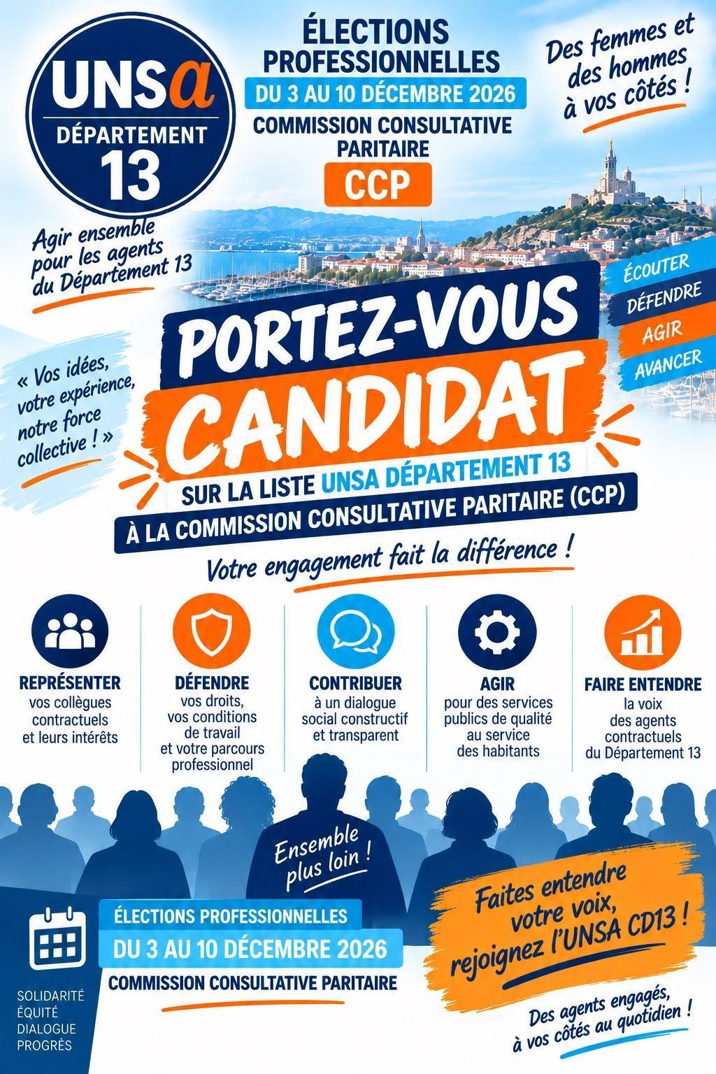ELECTIONS PROFESSIONNELLES 2026 PORTEZ-VOUS CANDIDAT EN POSITION NON ELIGIBLE OU EN POSITION ELIGIBLE !