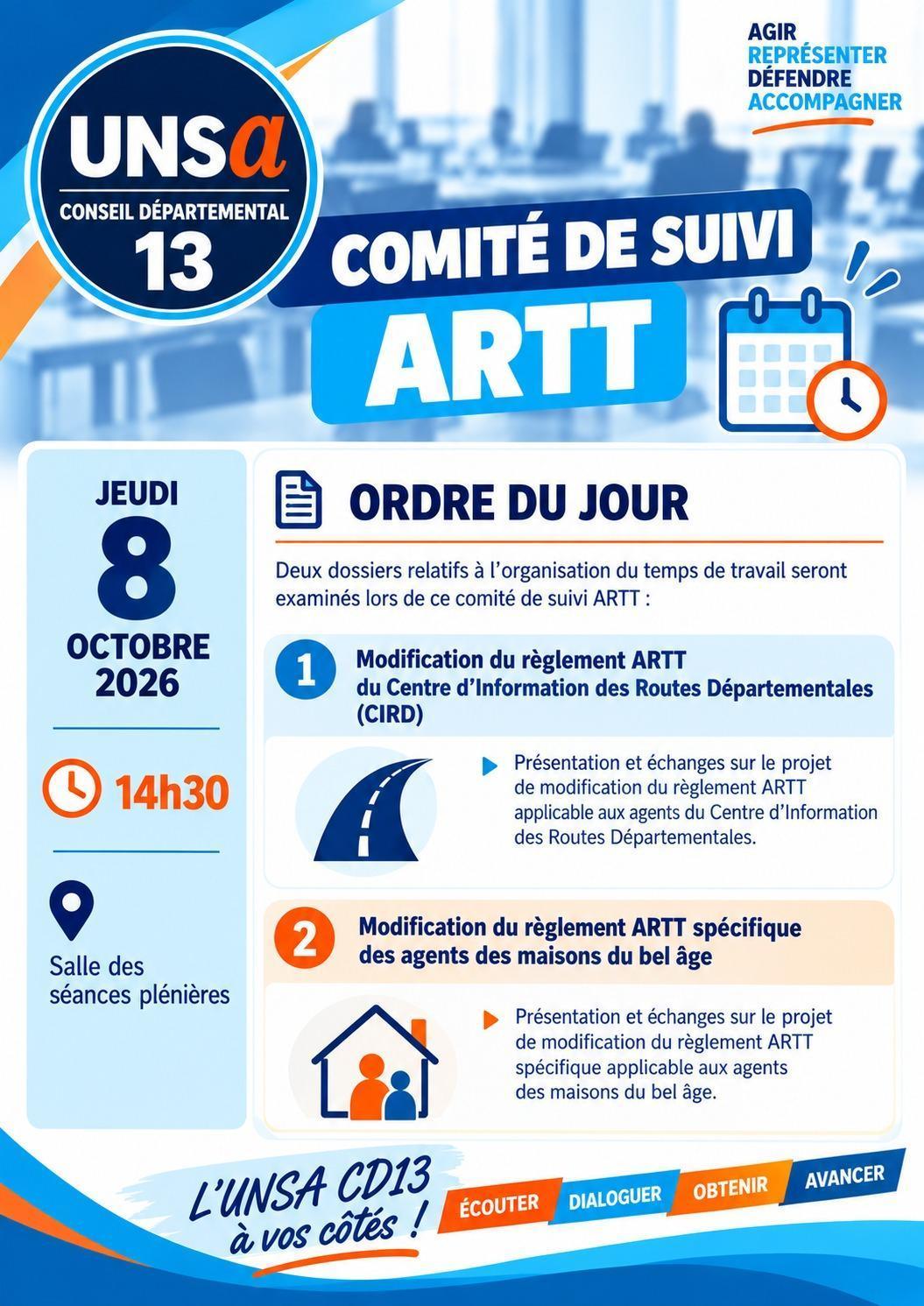 COMITE DE SUIVI ARTT 8 OCTOBRE 2026 / REGIMES SPECIFIQUES CIRD ET MBA