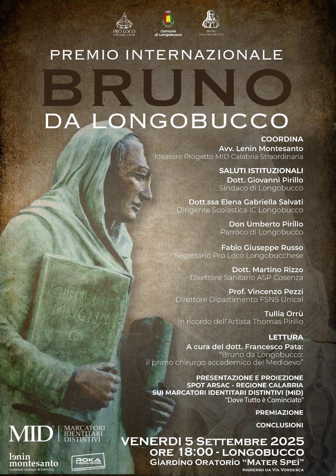 Premio Internazionale "Bruno Da Longobucco" (inizio ore 18.00)