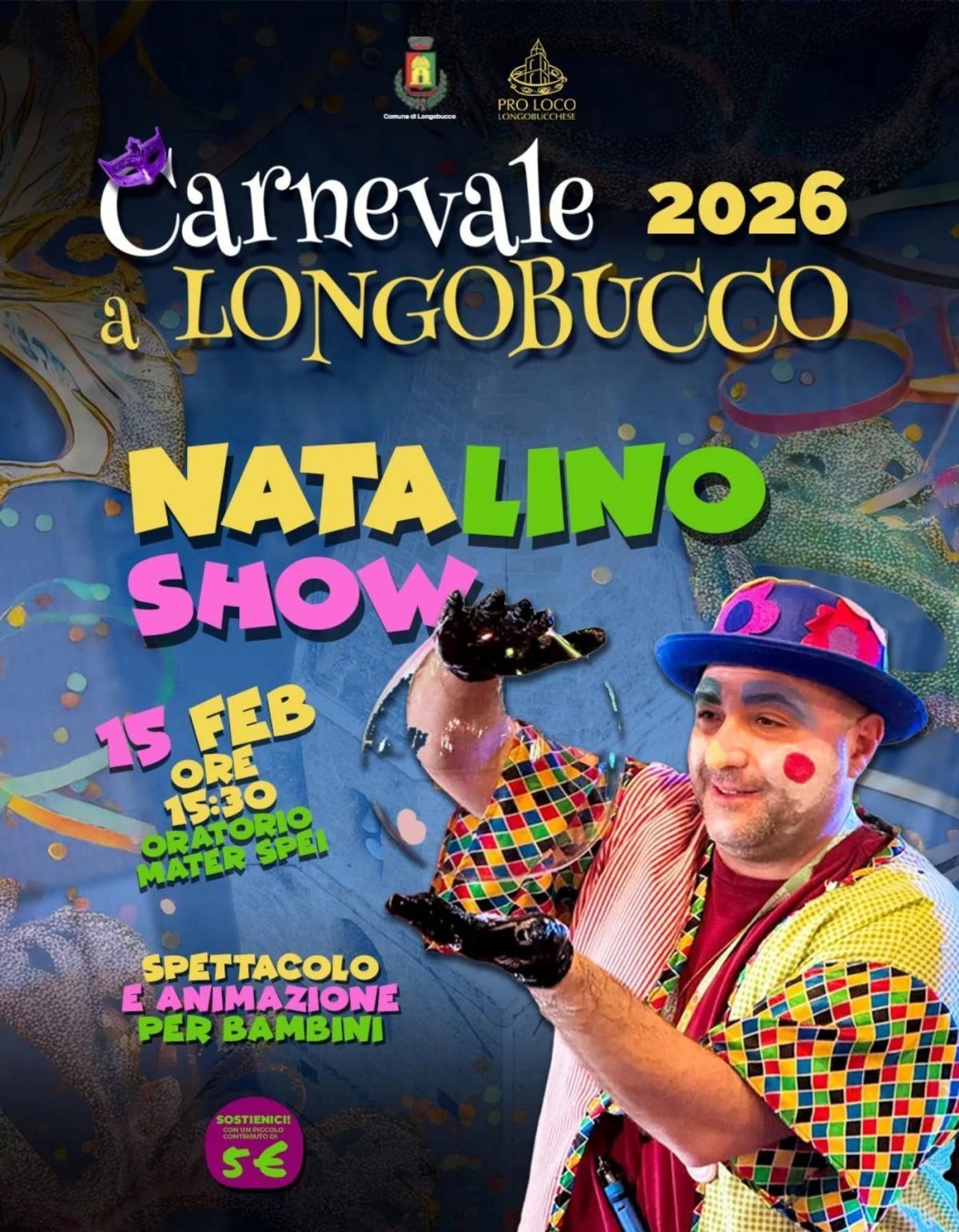Carnevale a Longobucco - Mago Natalino Show (Inizio ore 15:30)