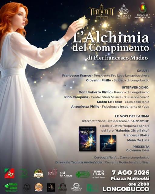 Note di Cultura -Presentazione dell'Album: "ALCHEMIST" e dell'opera letteraria: "HALNEBU': Oltre il rito" di Pier Francesco Madeo (Inizio ore 21.00)