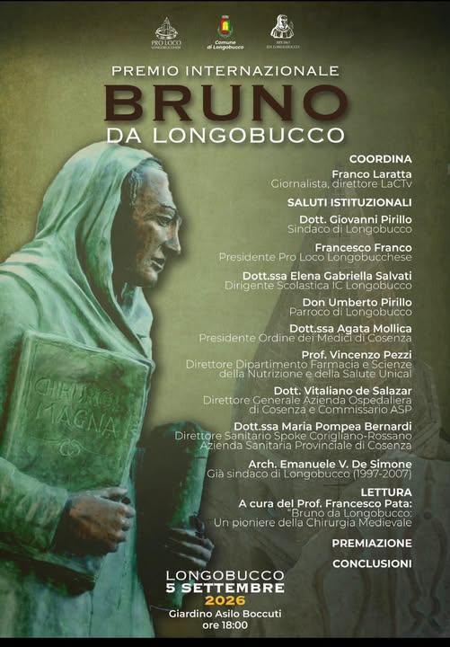Premio Internazionale "Bruno Da Longobucco" Edizione 2026 (dalle ore 18:00)