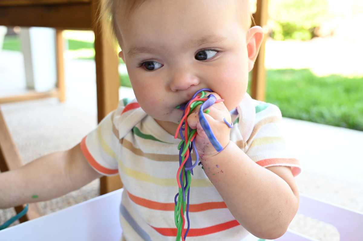 Colored Noodle Taste Sensory Fun