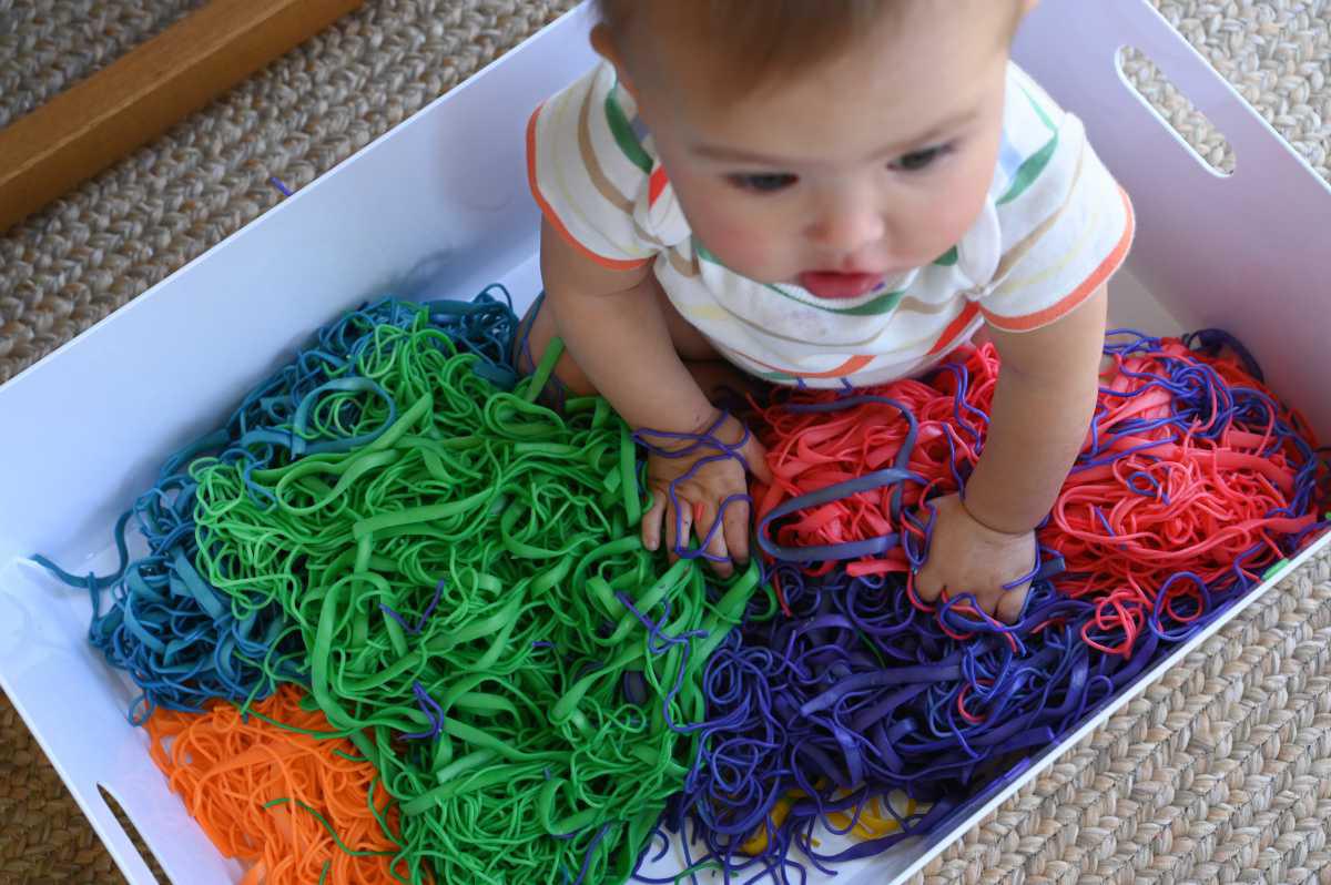 Colored Noodle Taste Sensory Fun