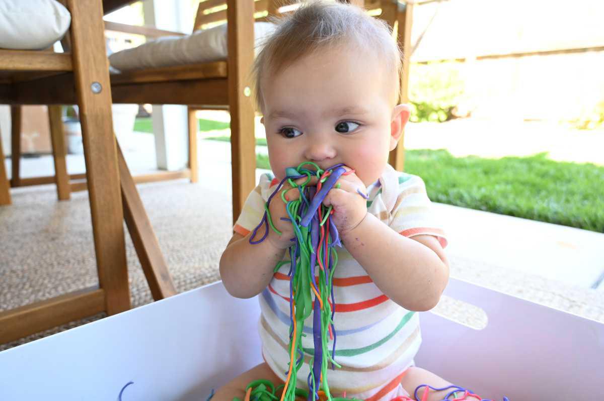 Colored Noodle Taste Sensory Fun