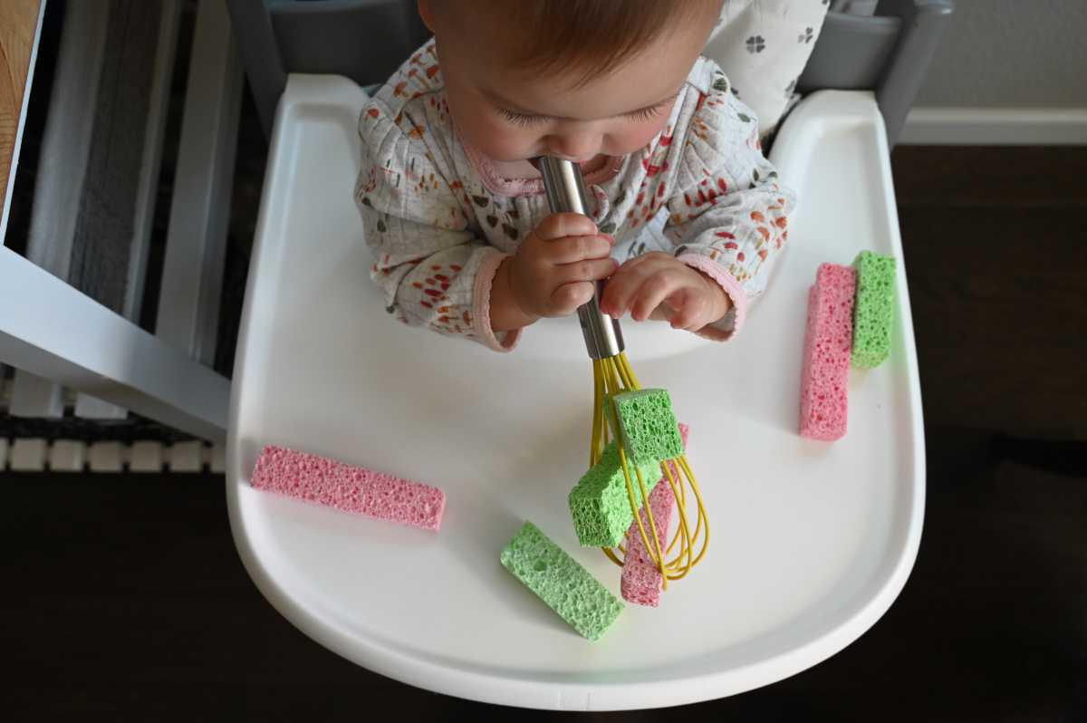 Sponge Whisk Sensory Play