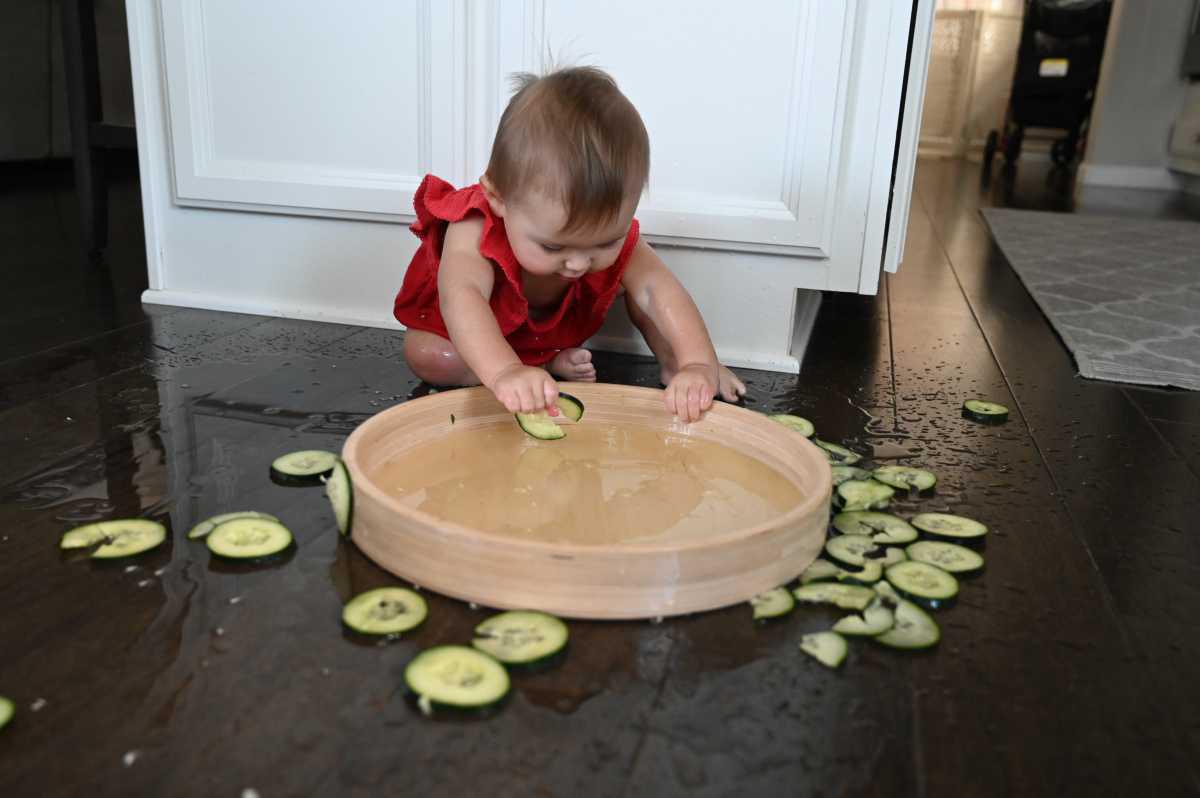 Cucumber Taste Safe Sensory Play