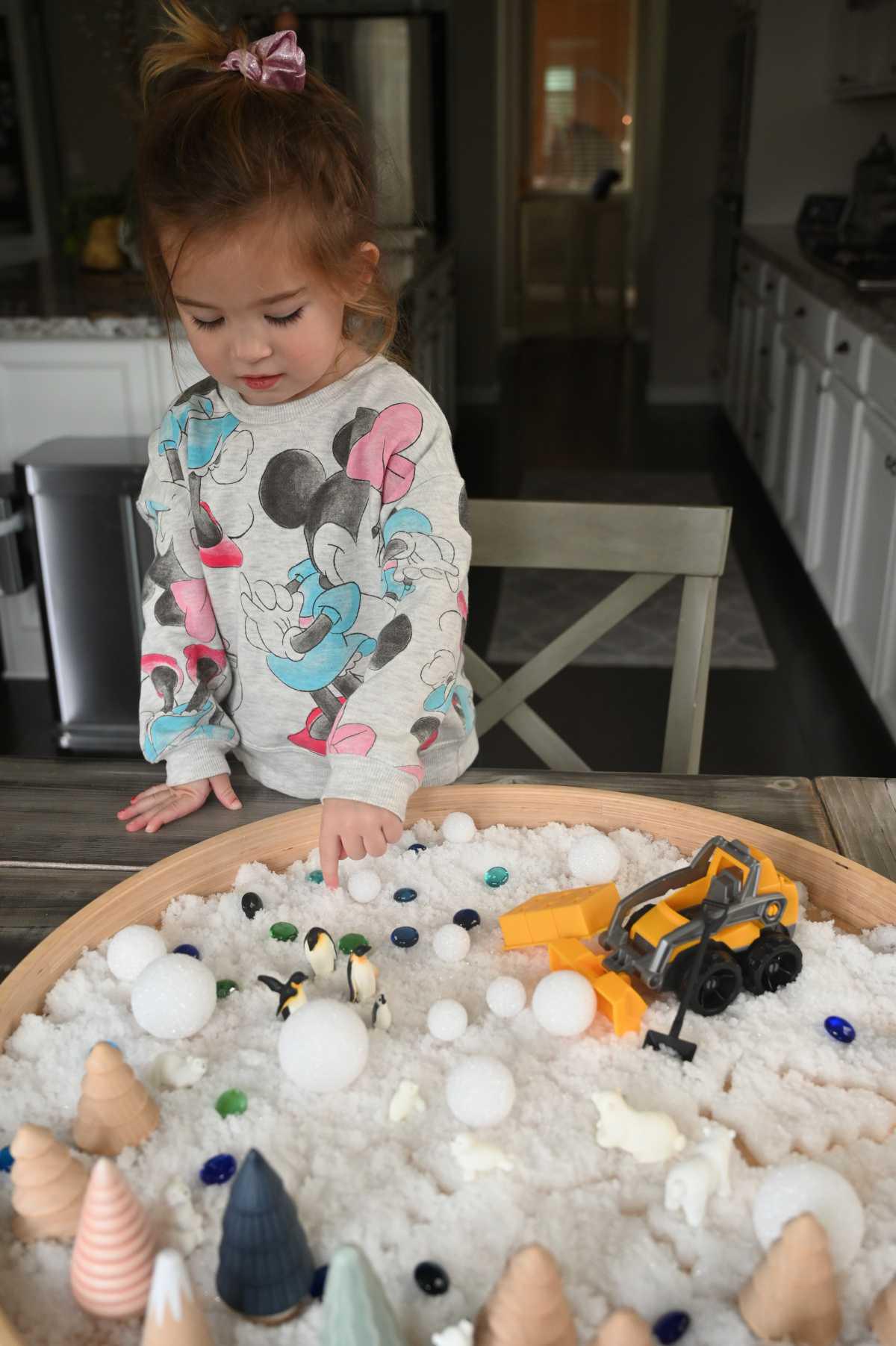 Fake Snow Sensory Play