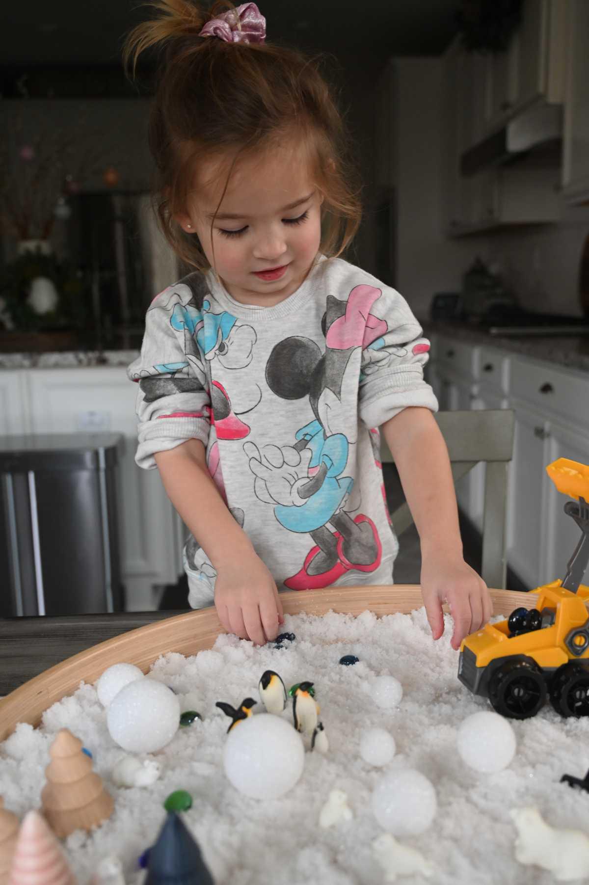 Fake Snow Sensory Play