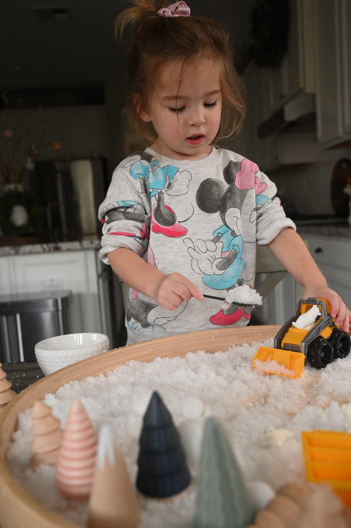 Fake Snow Sensory Play