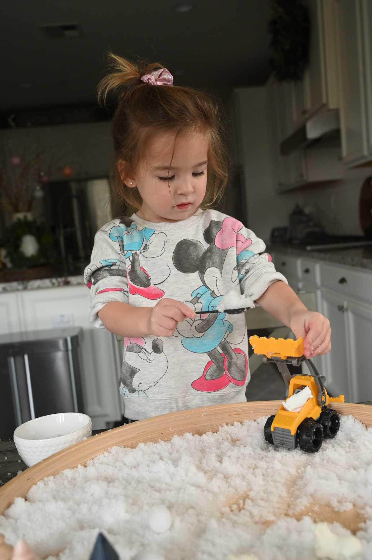 Fake Snow Sensory Play