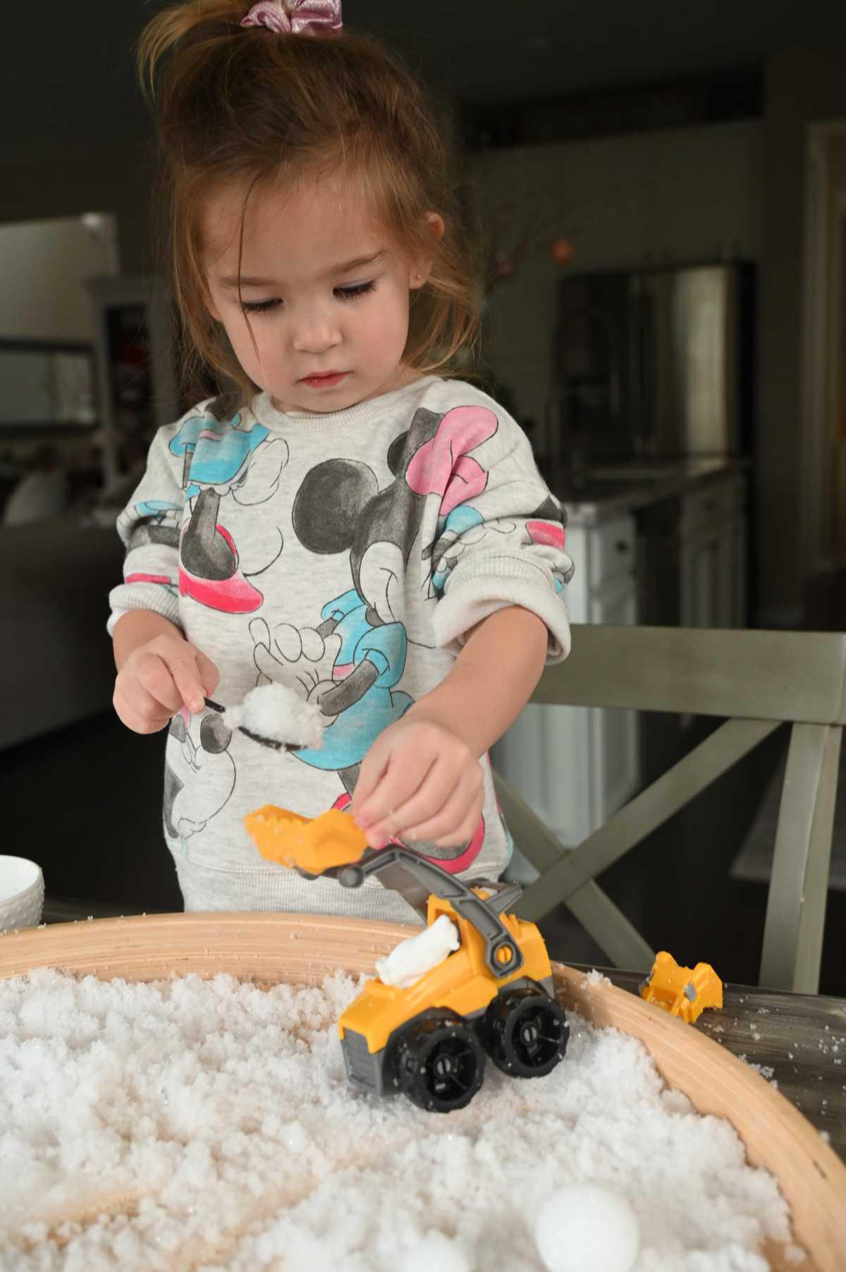 Fake Snow Sensory Play