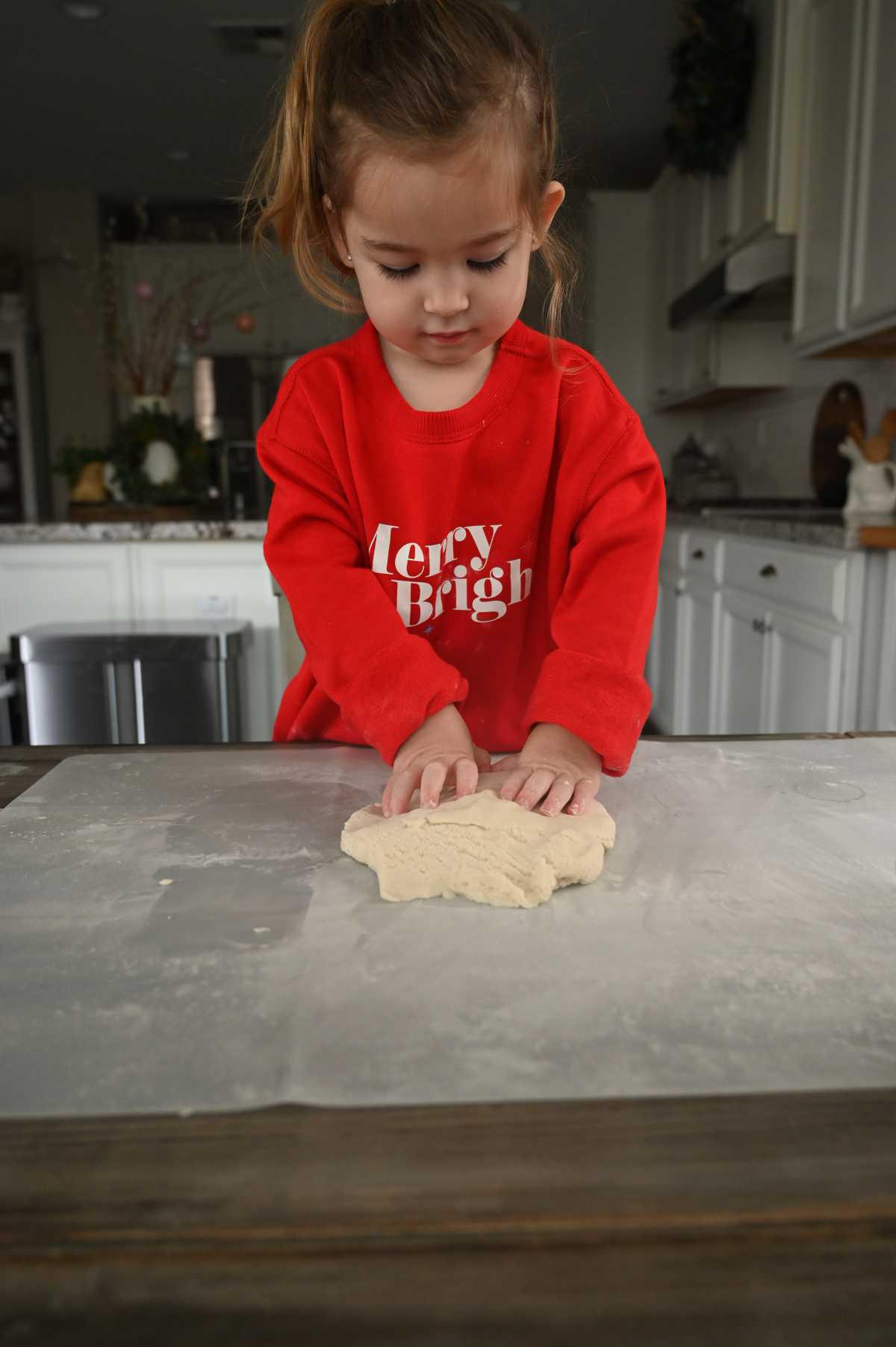 Salt Dough Handprint Santa's 