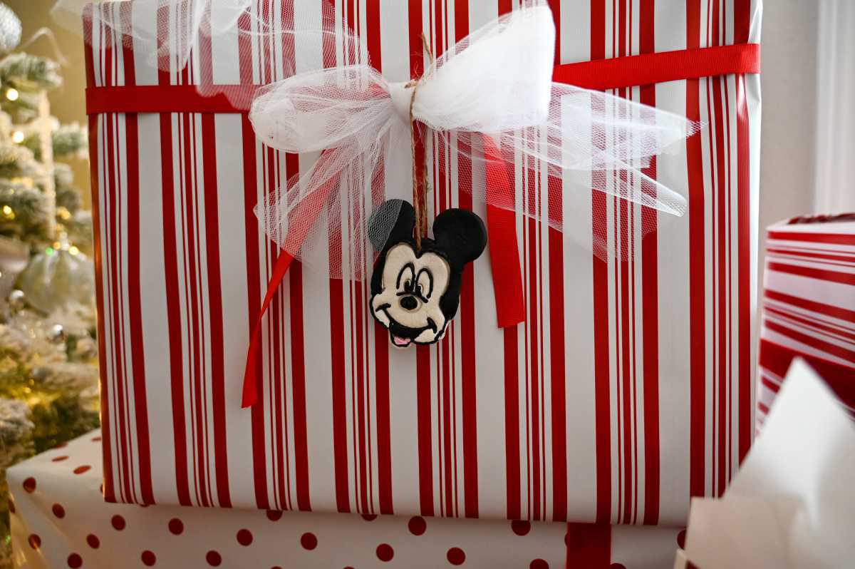 Disney Characters Salt Dough Present Tags or Ornaments