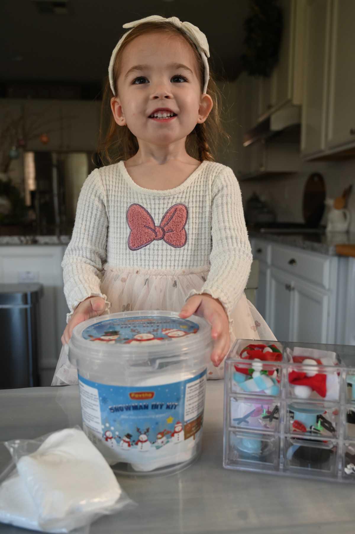 Air Dry Clay Snowmen