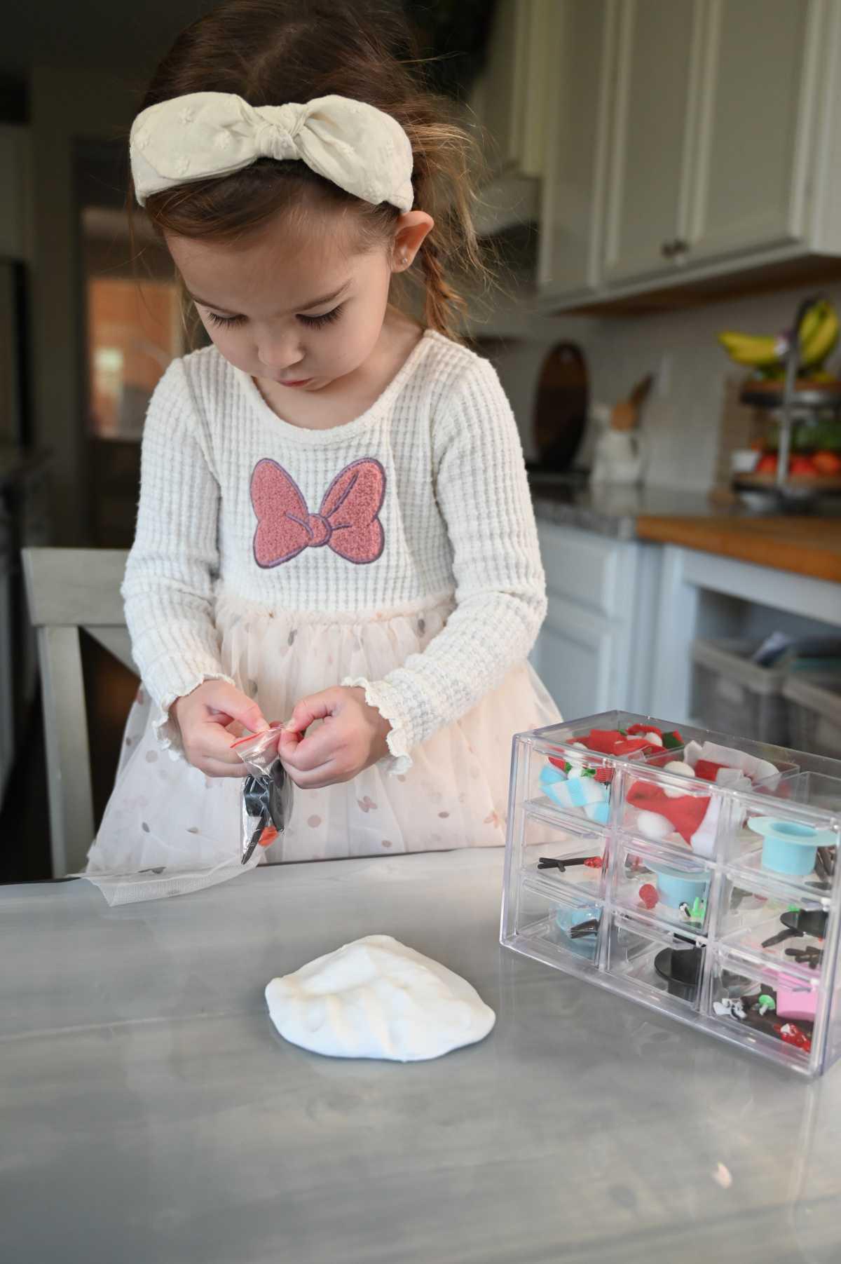 Air Dry Clay Snowmen