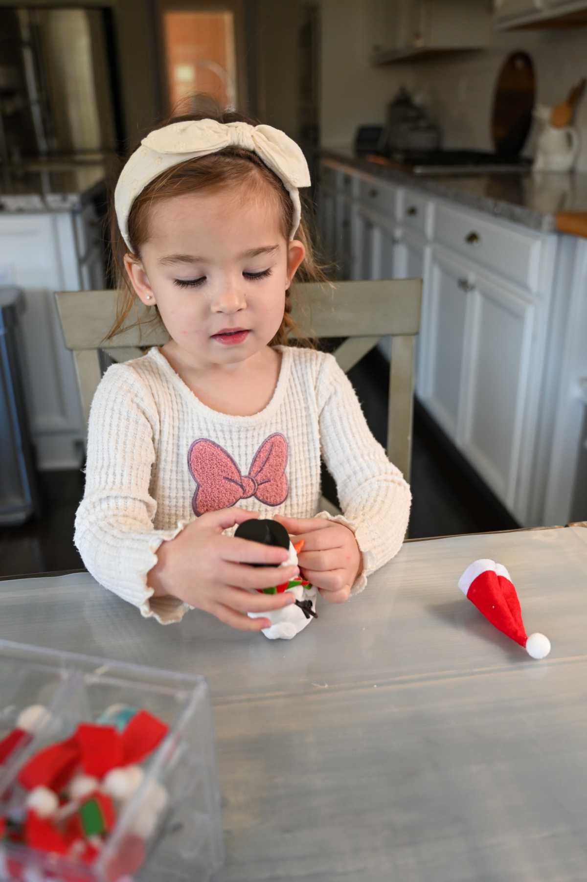 Air Dry Clay Snowmen