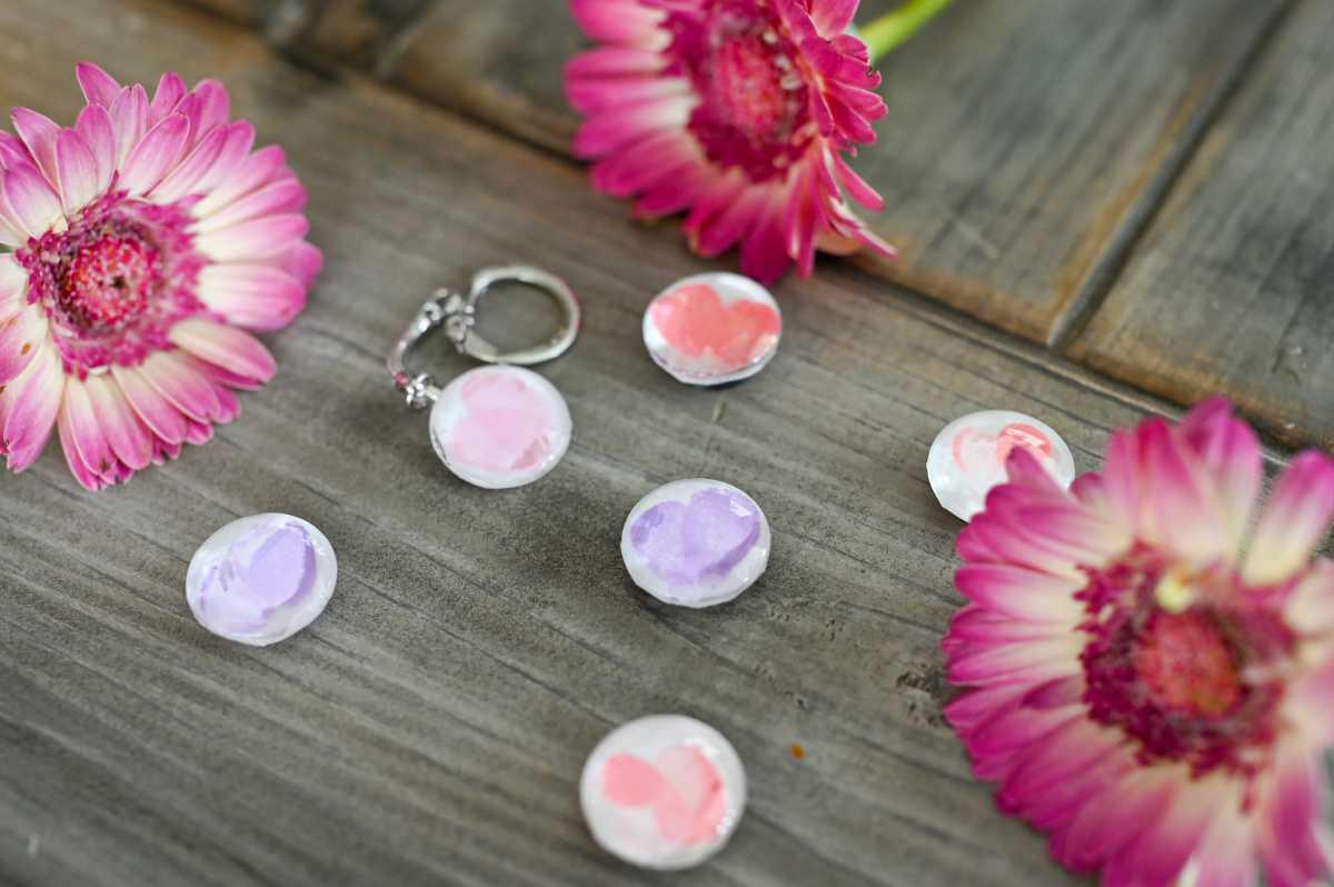 Thumbprint Heart Magnets & Keychains 