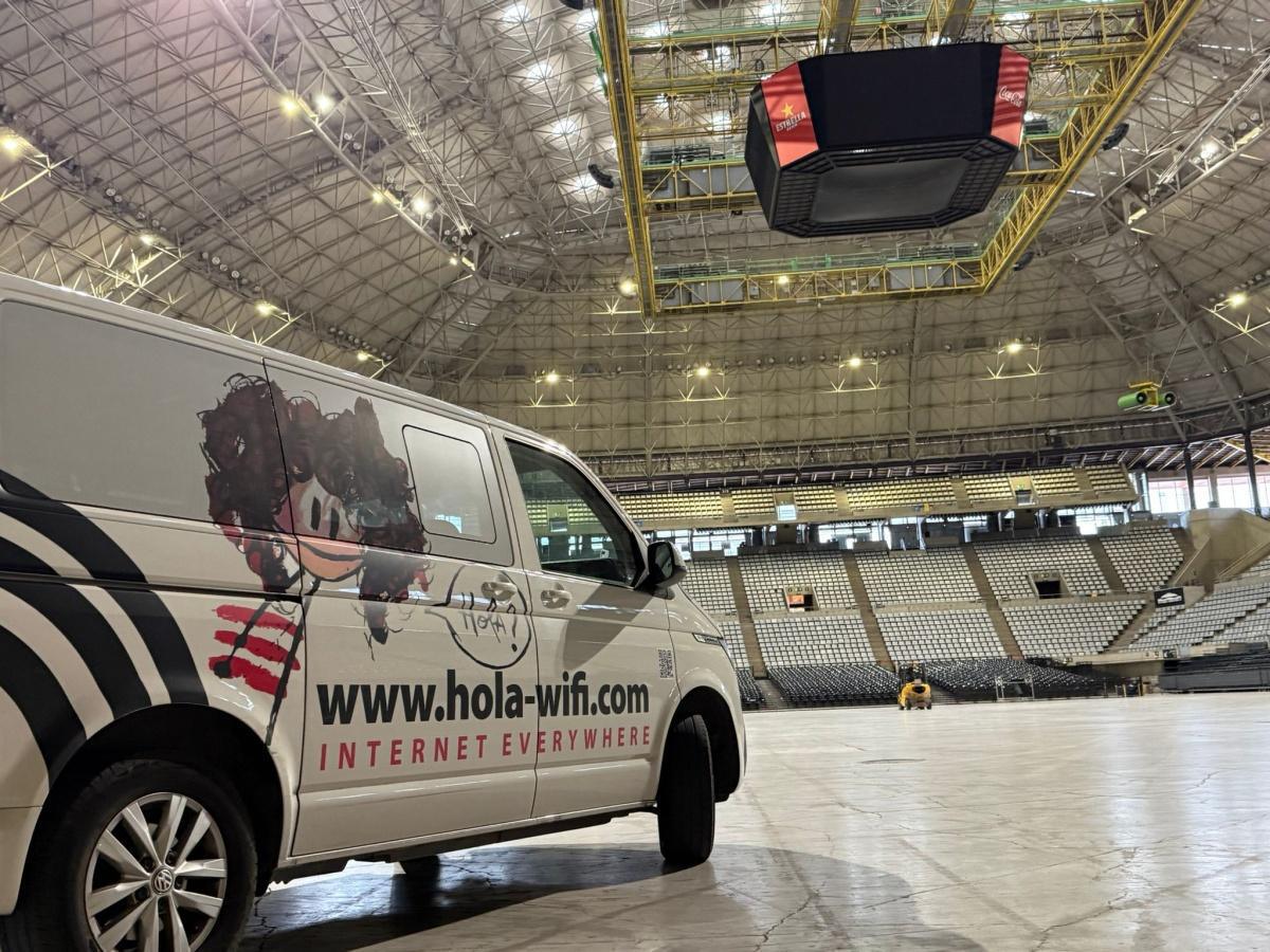 ICC garanteix la connectivitat del Palau Sant Jordi durante les Qatar Airways Premier Padel Finals