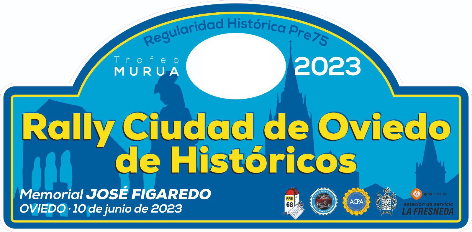 Placa del Rally Ciudad de Oviedo de Históricos