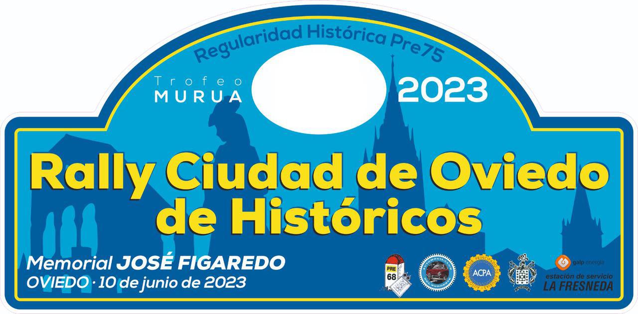 Placa del Rally Ciudad de Oviedo de Históricos