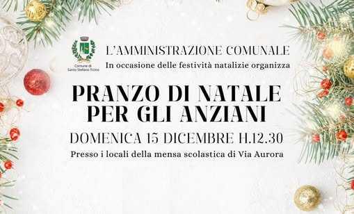 Pranzo di Natale anziani - Tombolata organizzata da Diamoci una Mano - Natale Insieme 2024 (inizio ore 12:30)