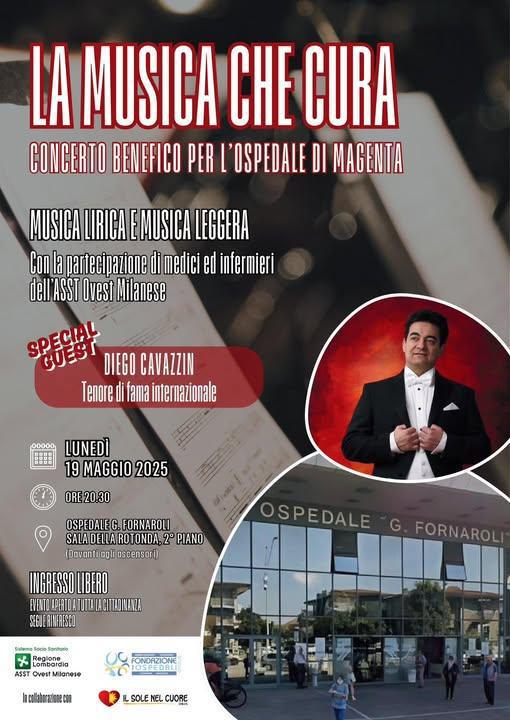 La Musica che Cura - Concerto benefico per l’Ospedale di Magenta (inizio ore 20.30)