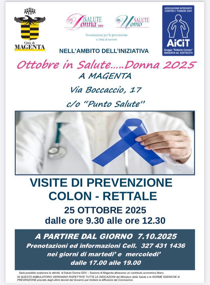 Visite di Prevenzione Colon - Rettale (dalle ore 9.30)