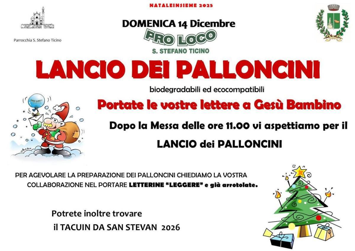 Lancio dei Palloncini dopo la Messa (start h. 11.45)