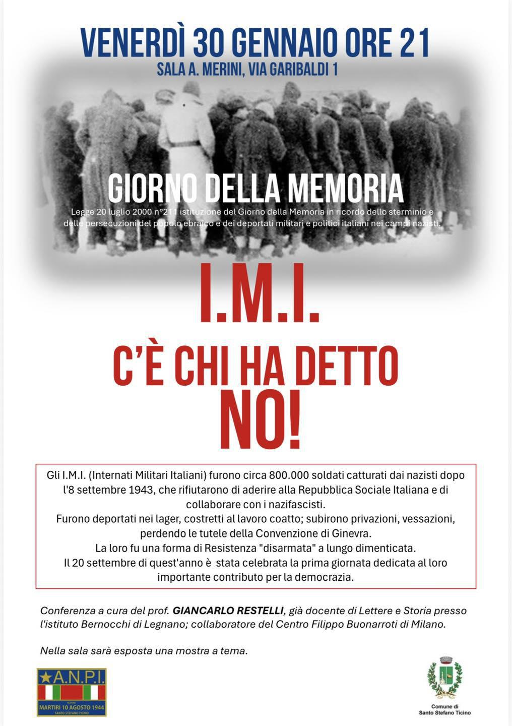 I.M.I. – C’è chi ha detto NO! (inizio ore 21.00)