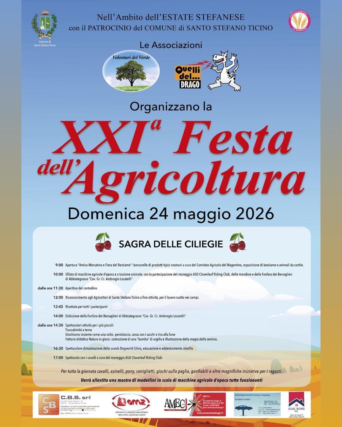 Festa Dell'Agricoltura - Sagra Delle Ciliegie (inizio ore 09.00)