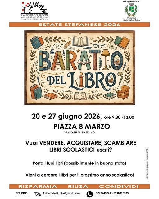 Baratto del libro scolastico (ore 09.30-12.00)