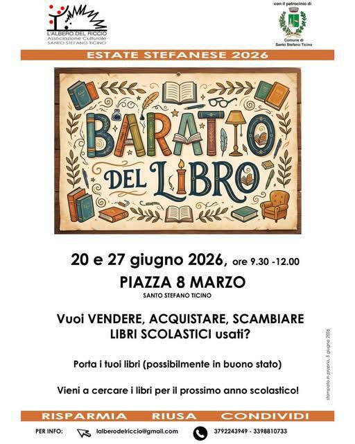 Baratto del libro scolastico (ore 09.30-12.00)