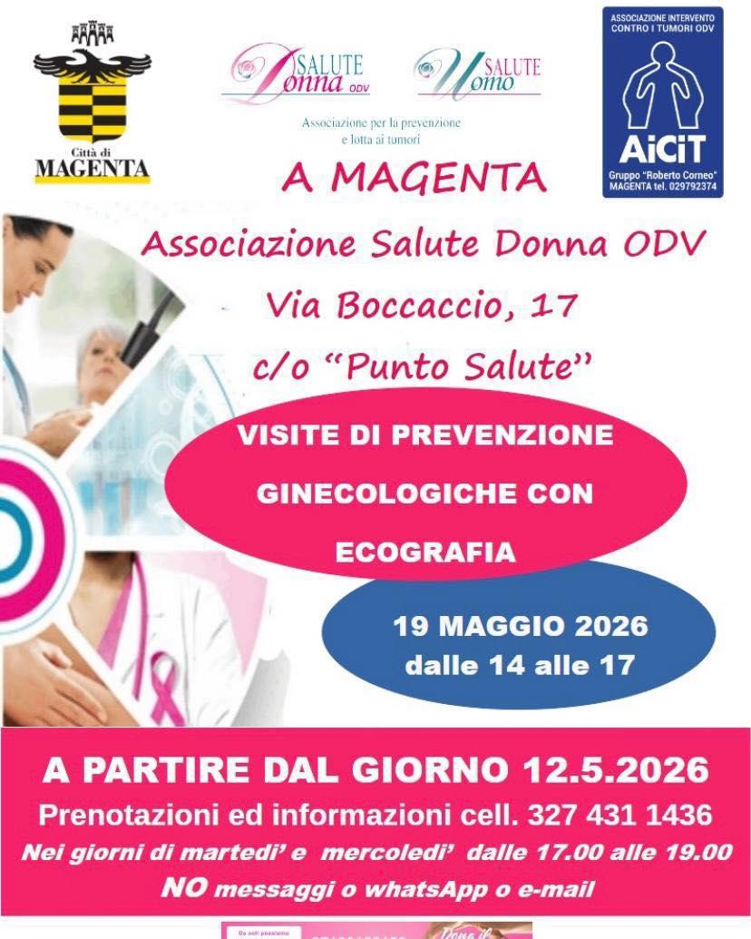Visite di Prevenzione Ginecologiche con Ecografia (dalle ore 14.00 alle ore 17.00)