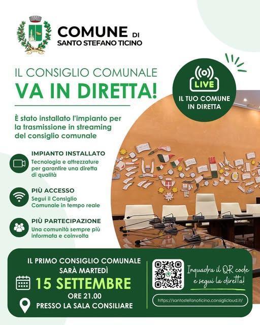 Il Consiglio Comunale va in Diretta! (inizio ore 21:00) Il Consiglio Comunale va in Diretta! (inizio ore 21:00)