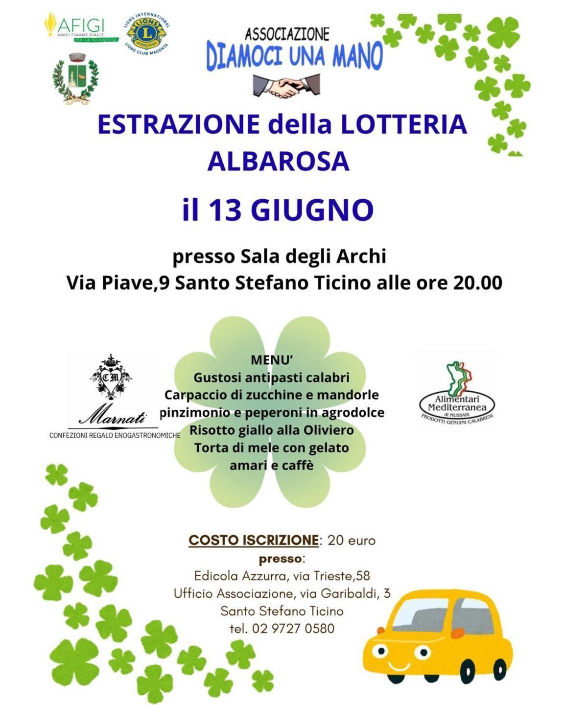 Estrazione della Lotteria Albarosa e Cena Conviviale