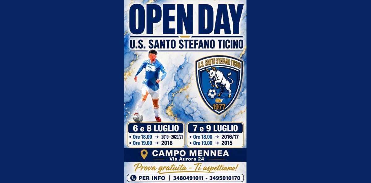 Open Day U.S. Santo Stefano Ticino ( Inizio ore 18.00)