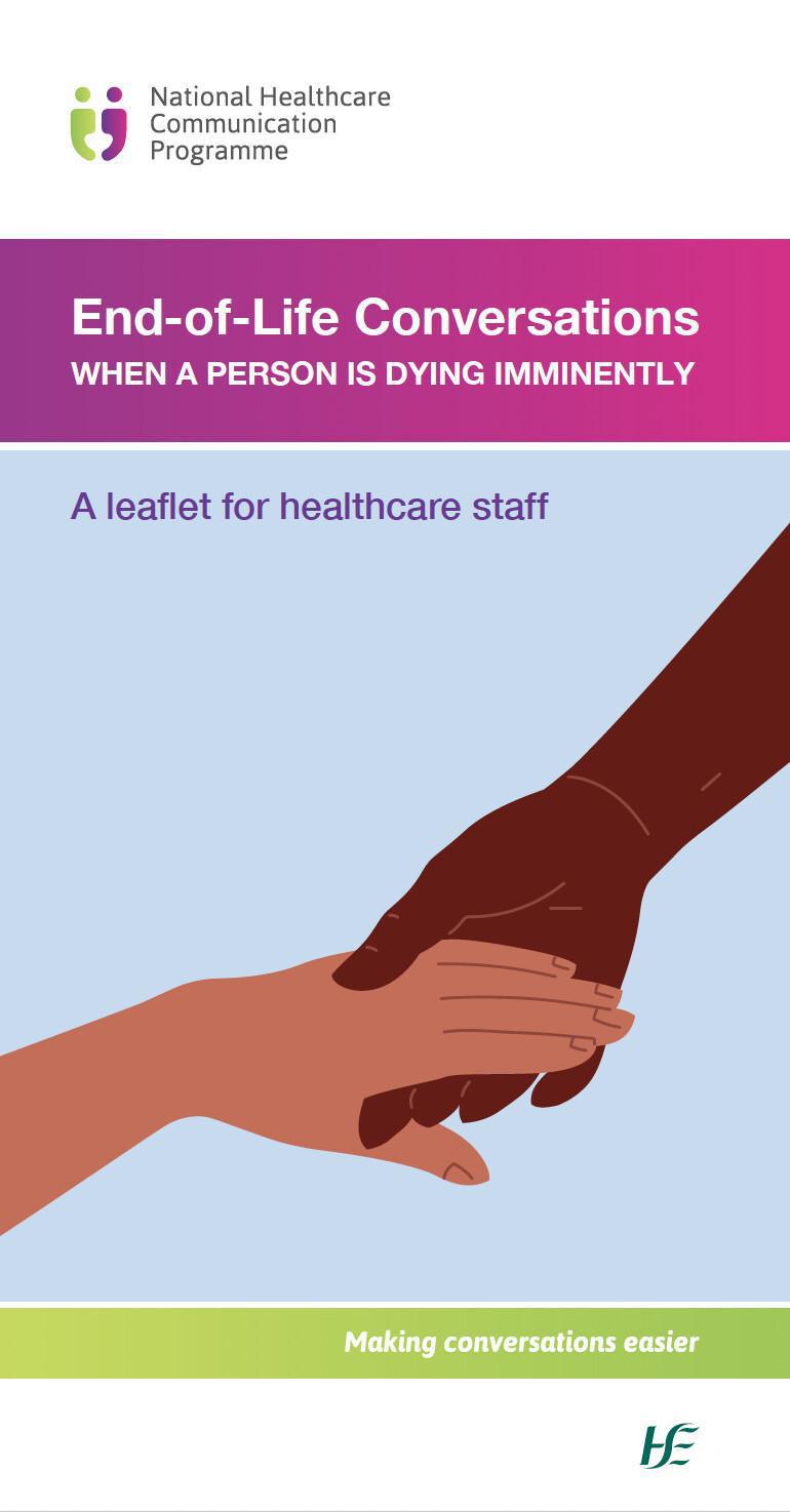 Conversations when a person is dying imminently