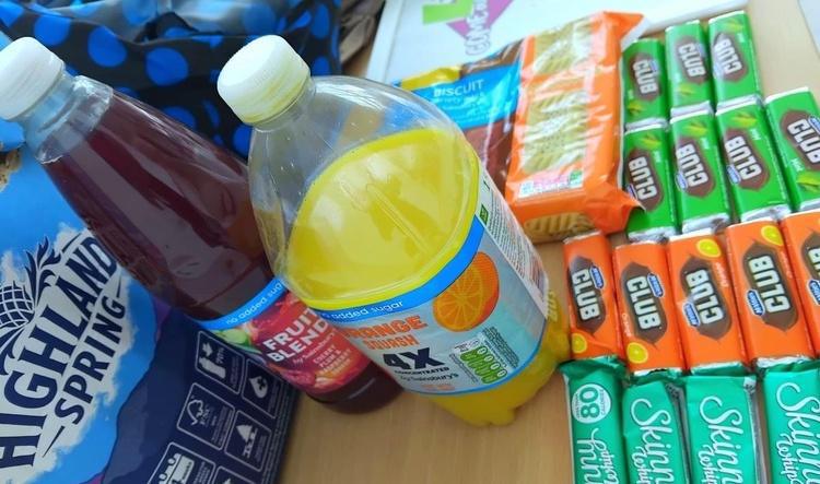 Refreshment thanks to Sainsbury's