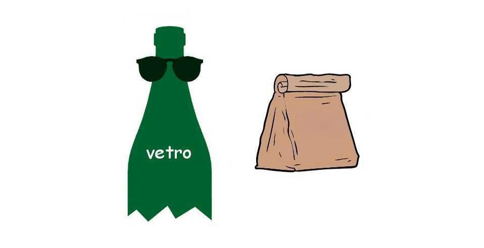 Stasera esporre vetro (giro cartoni attività commerciali)