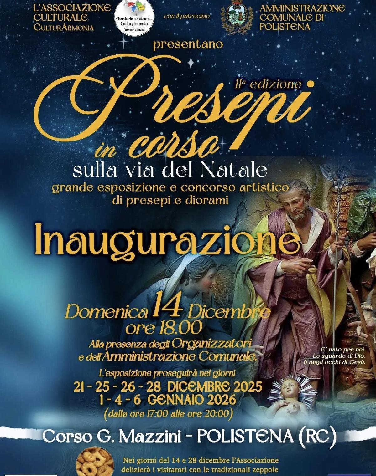 Inaugurazione Presepi in corso - sulla via del Natale (inizio ore 18.00)