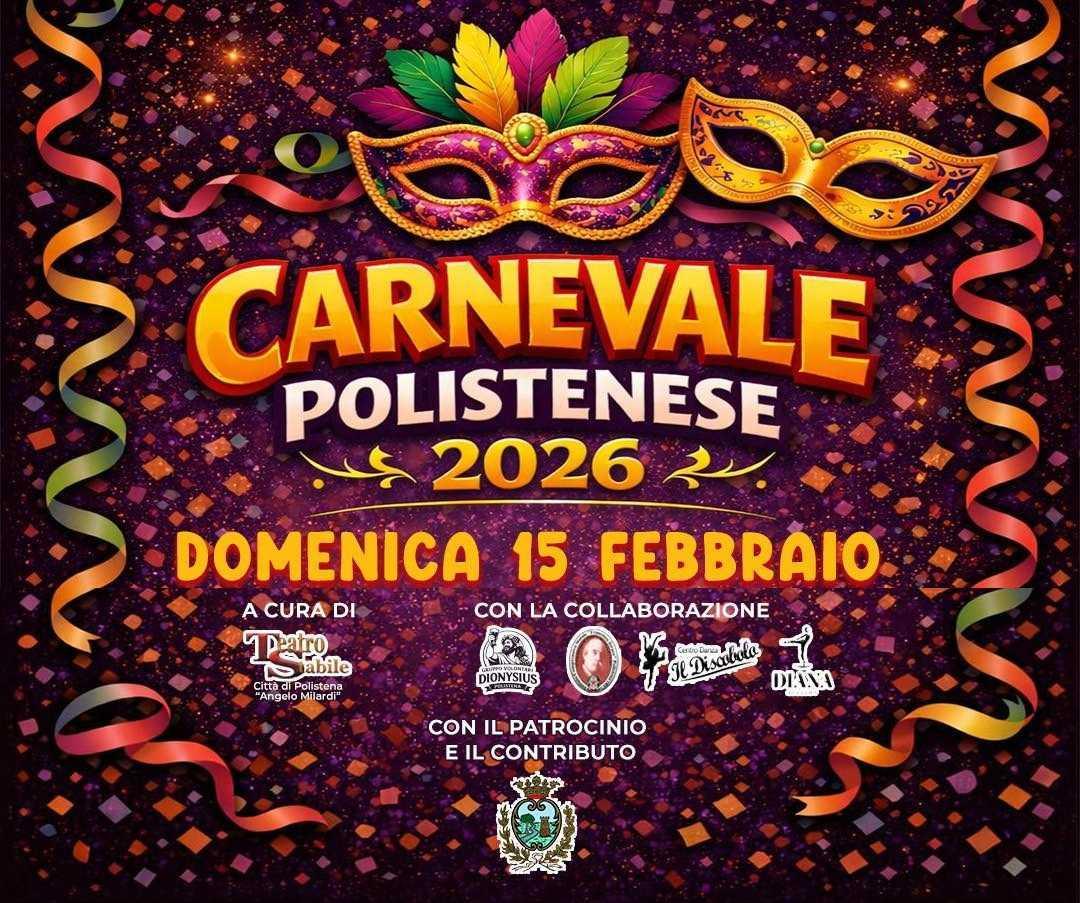 Carnevale Polistenese 2026 - Sfilata Carri Allegorici (Inizio ore 14:30)