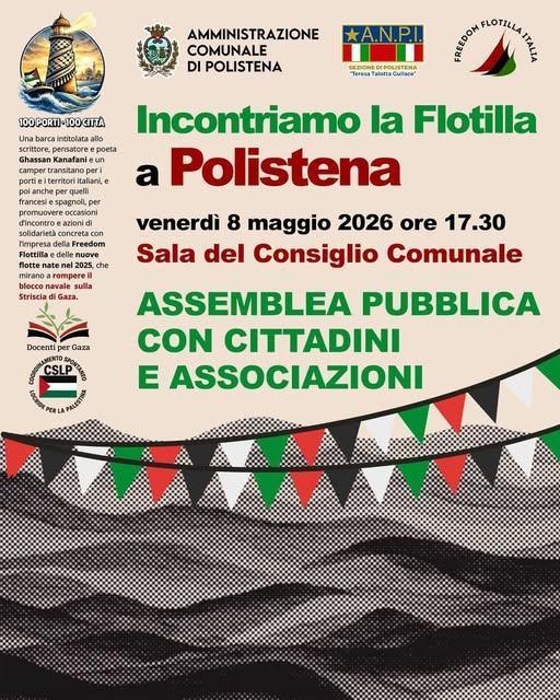 Incontriamo la Flotilla a Polistena (inizio ore 17.30) Incontriamo la Flotilla a Polistena (inizio ore 17.30)